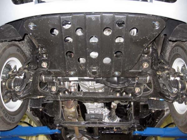 Unterfahrschutz SsangYong Rexton I (gebaut in Korea), Typ RJ, Motor 2.3/2.8 ab Baujahr 08.2004 - 2006