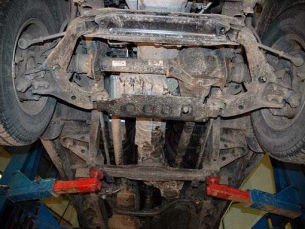 Unterfahrschutz SsangYong Musso (Sports), Typ FJ, Motor 2.0/2.9 ab Baujahr 03.1993 -