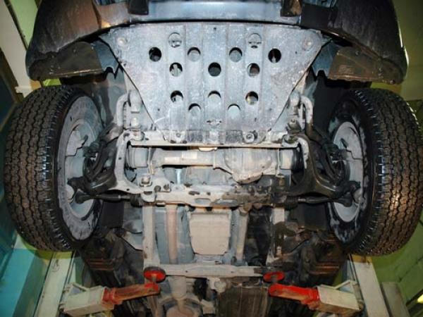 Unterfahrschutz SsangYong Rexton I, Typ RJ, Motor 2.7 TD/2.7 Xdi/2.9 TD/3.2 (4WD) ab Baujahr 08.2004 - 2006