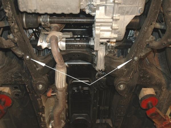 Unterfahrschutz SsangYong New Actyon/Korando, Typ CK, Motor 2.0D AT/MT ab Baujahr 07.2010 -