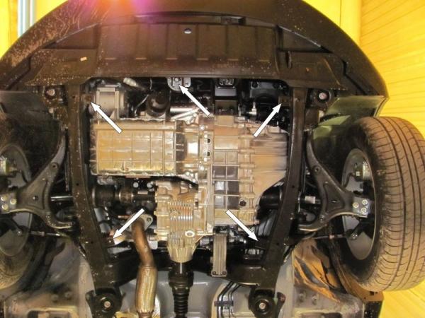 Unterfahrschutz SsangYong New Actyon/Korando, Typ CK, Motor 2.0D AT/MT/2.0 MT ab Baujahr 07.2010 -