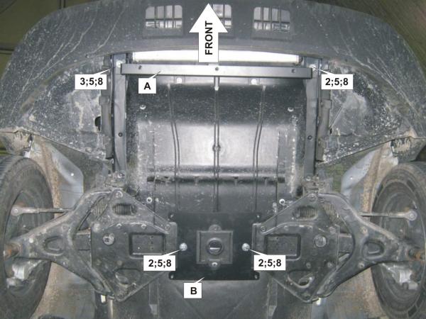 Unterfahrschutz Iveco Daily VI, Motor 2.3 ab Baujahr 03.2014 -