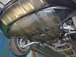 Unterfahrschutz Audi A6 Allroad (Montage über Serienabdeckung), Typ 4F/C6, Motor alle ab Baujahr 05.2006 - 08.2011